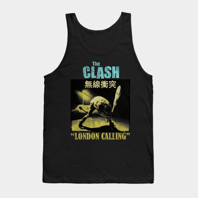 The Clash - Golden Vintage Tank Top by kilshamy